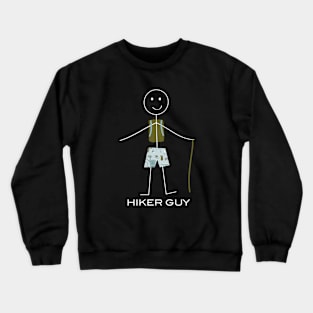 Funny Mens Hiking Design Crewneck Sweatshirt
